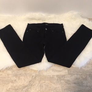 Ann Taylor black stretch modern straight leg pants